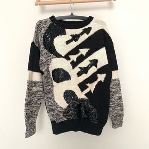 Ms Organically Grown Vintage Chunky Sequin Sweater